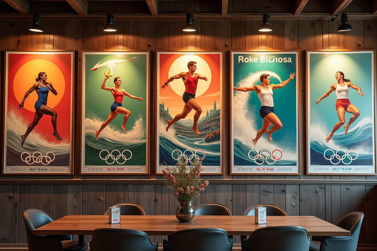 Affiche des Jeux olympiques : un voyage à travers l’histoire sportive